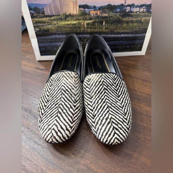 Vionic Shoes - Vionic Willa Slip-On Zebra Print Loafers